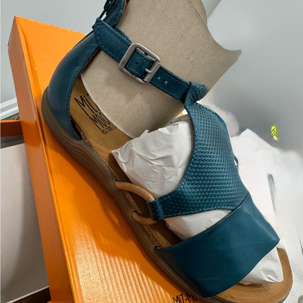 Miz Mooz Women's Teal Sandals